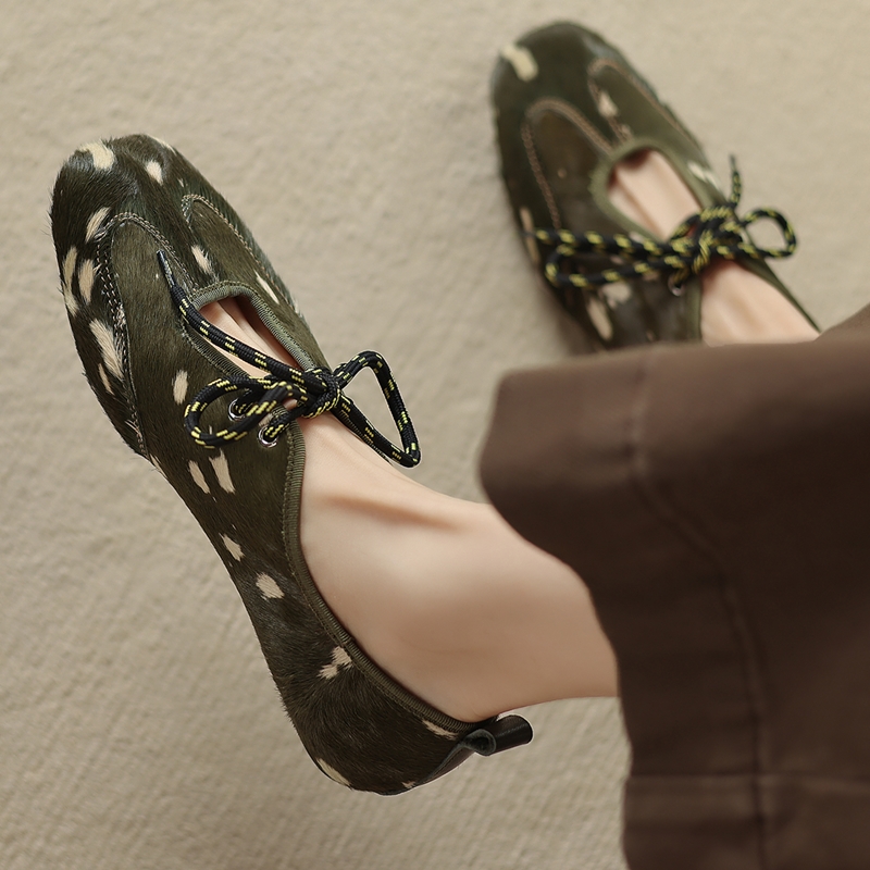 Women Formal Wear Shoes - AIYUQI 2026 新作レディースフラットシューズ スクエアトゥ ノンスリップ メリージェーン