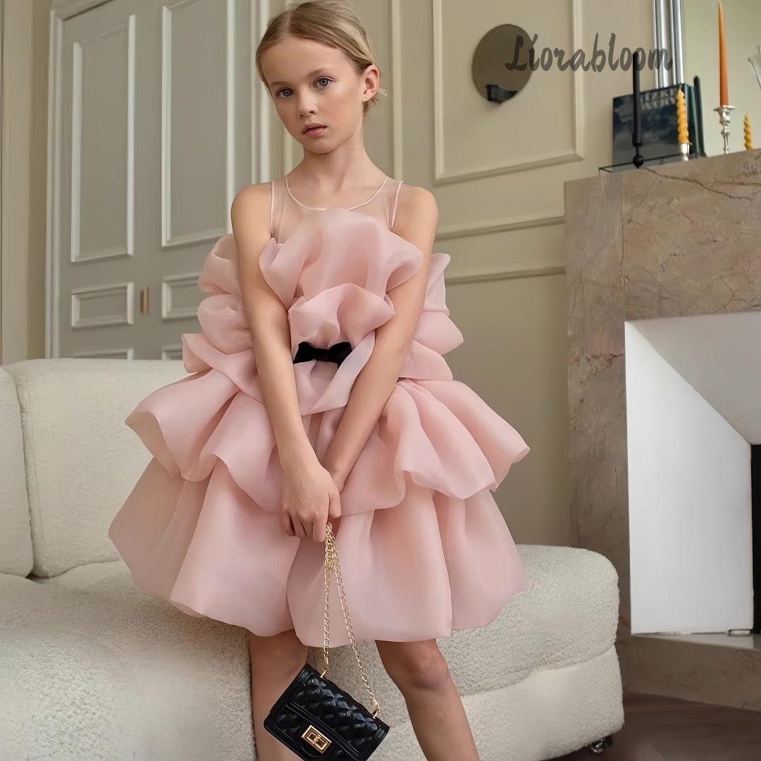 マルチカラーのレイヤードガールズフォーマルガウン、エレガント - Women Formal Wear Designers のレビューと価格