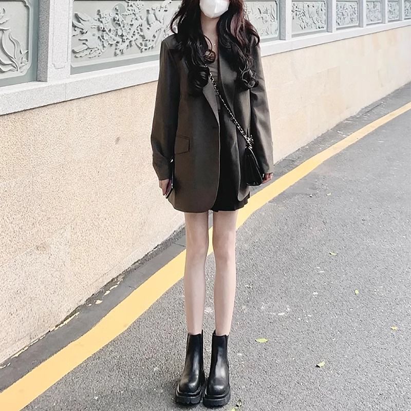 ロングブレザー 女性 非対称デザイン レースアップ 通勤可能 - Women Formal Wear Designers のレビューと価格