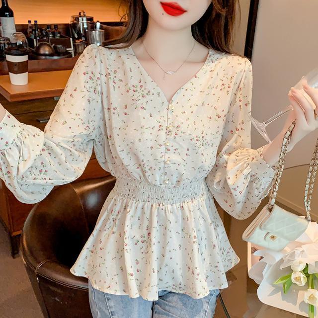 長袖シャツレディースチェック柄ボタンダウン特大ルーズフィット - Women Formal Wear Korean のレビューと価格