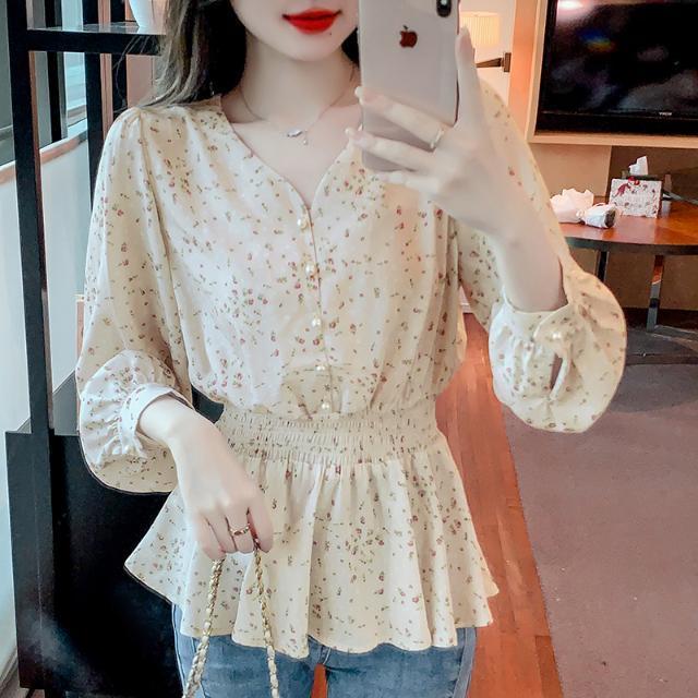 長袖シャツレディースチェック柄ボタンダウン特大ルーズフィット - Women Formal Wear Korean のレビューと価格