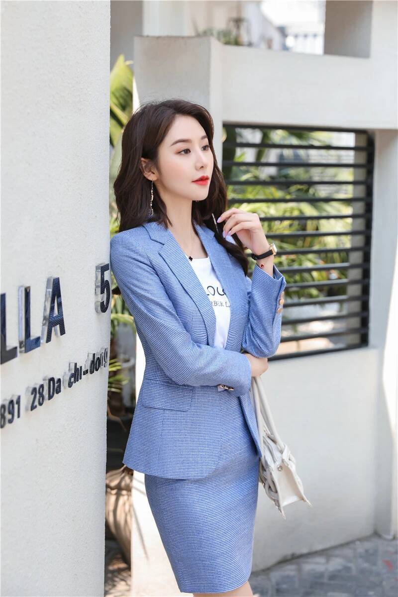 斬新なグリーンの制服デザイン、女性用パンツスーツ、ビジネスワ - Women Formal Wear Designers のレビューと価格