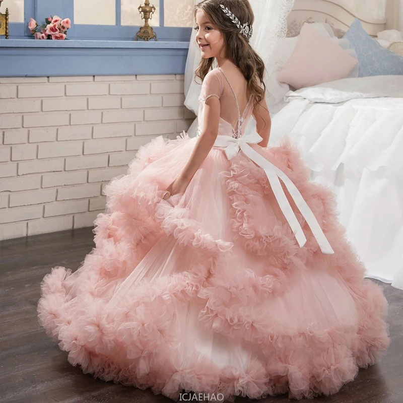 ページェント司会者衣装 誕生日 キッズパーティードレス プリ - Women'S Formal Wear For Girls のレビューと価格