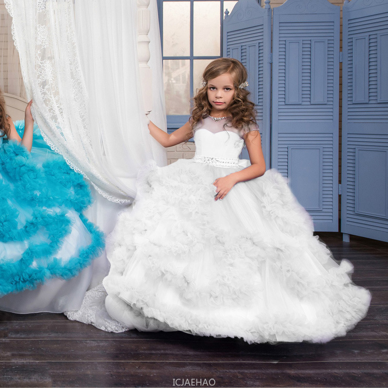 ページェント司会者衣装 誕生日 キッズパーティードレス プリ - Women'S Formal Wear For Girls のレビューと価格