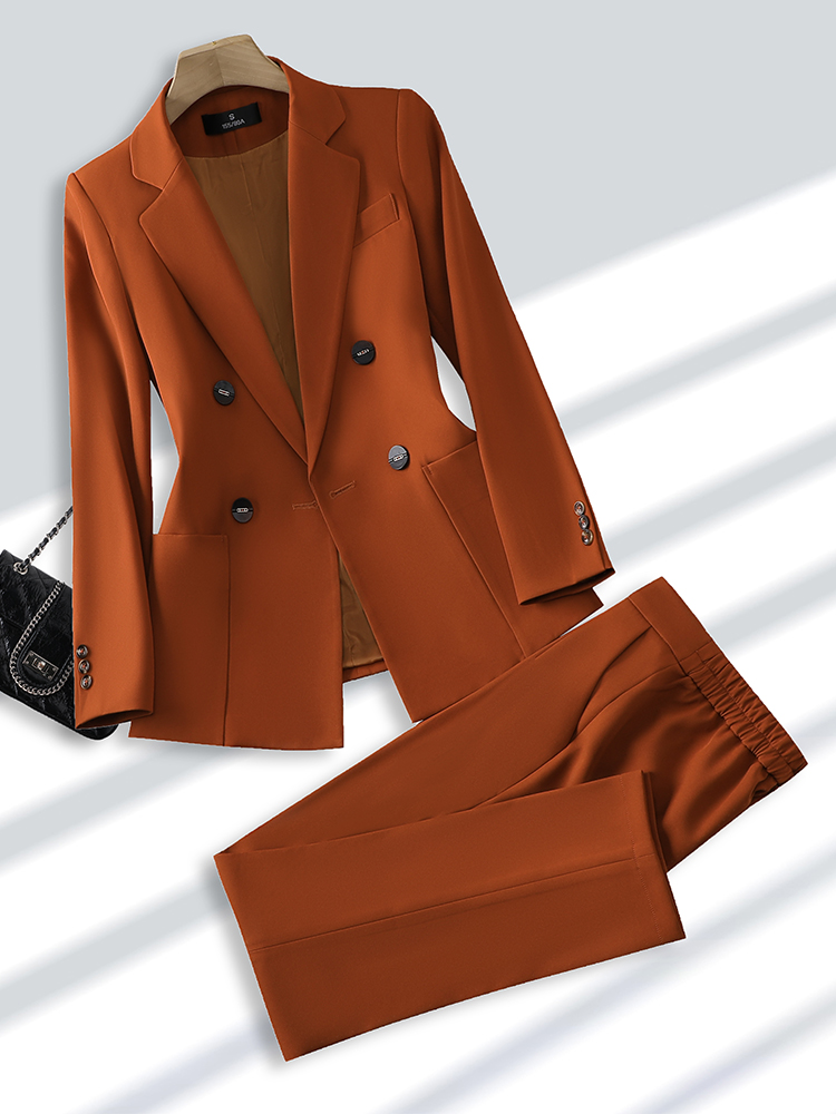 女性のためのブレザーとズボンのスーツ、オフィス、ビジネス、仕 - Women Formal Wear With Black Blazer のレビューと価格