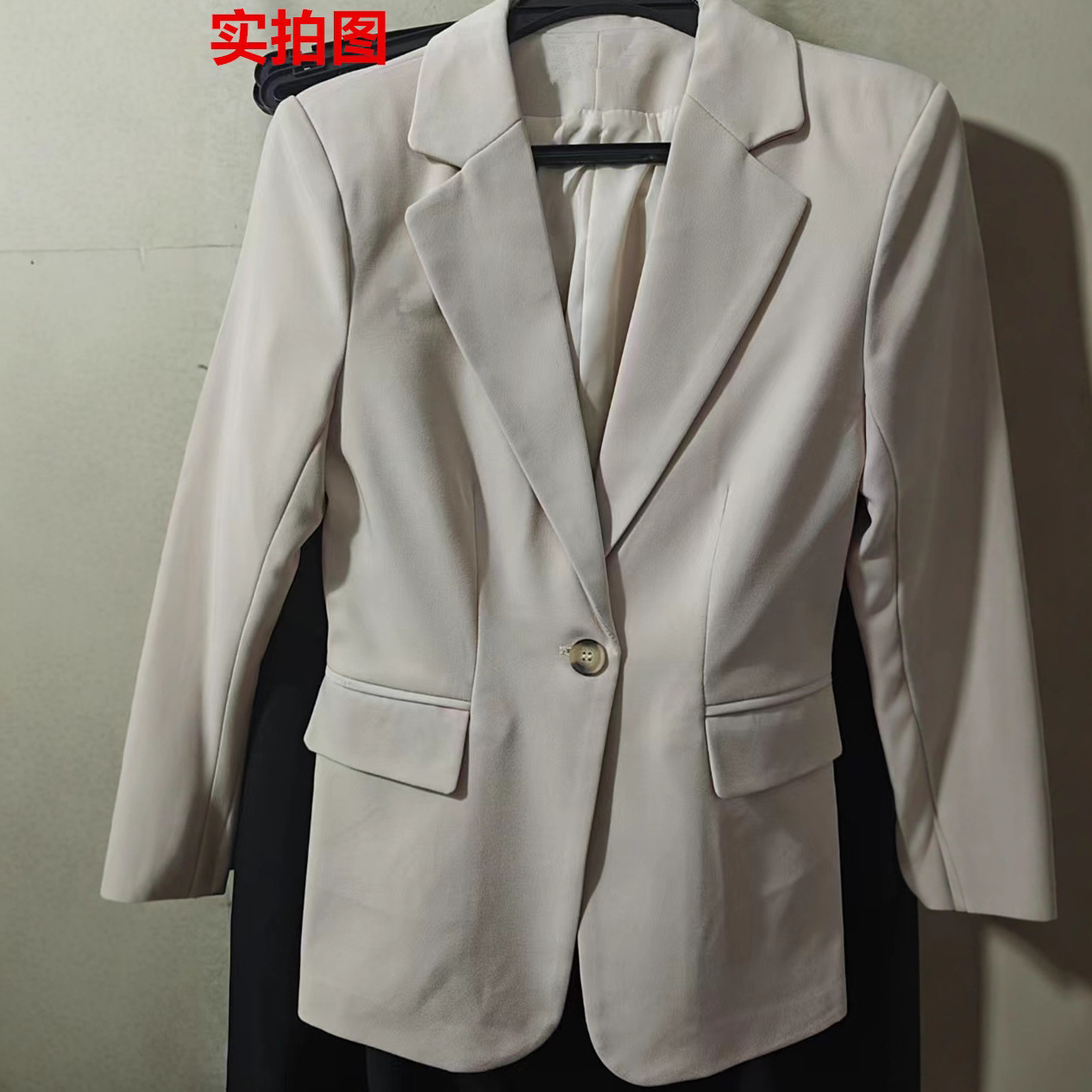 オフィスレディースブレザー女性ジャケット長袖シングルボタン女 - Women Formal Wear With Black Blazer のレビューと価格