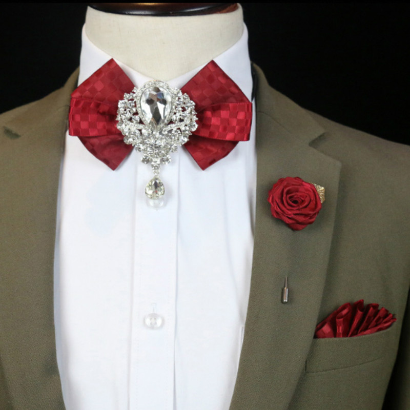 男性用ラインストーン付きウェディングドレス,3ピースセット, - Women Formal Wear Korean のレビューと価格