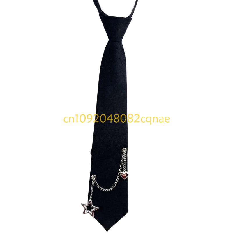 韓国ネクタイ ジッパー開閉 着脱簡単 カレッジスタイル ネク - Women Formal Wear Korean のレビューと価格