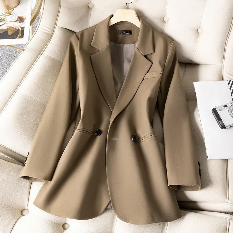 女性のためのフォーマルなブレザー,新しいピンクの黒の女性の長 - Women'S Formal Wear Jackets のレビューと価格