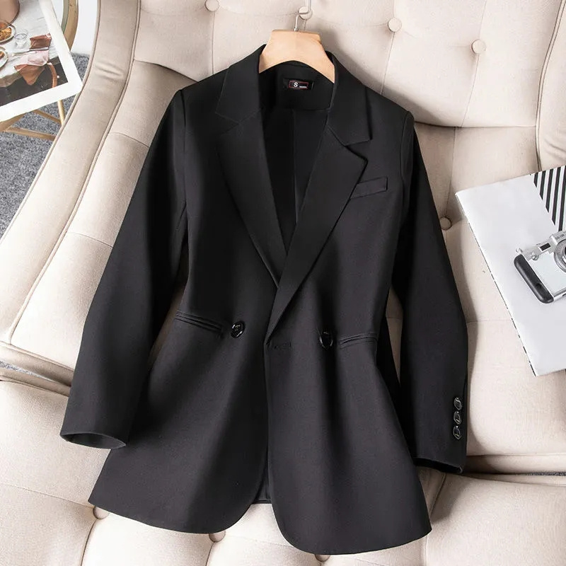 女性のためのフォーマルなブレザー,新しいピンクの黒の女性の長 - Women'S Formal Wear Jackets のレビューと価格