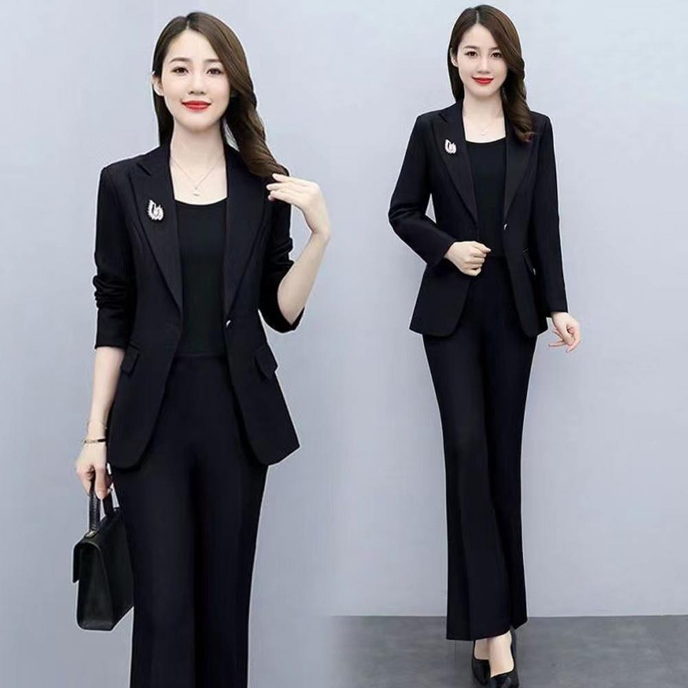 2点セット レディースフォーマルコートパンツセット 襟付き長 - Women'S Formal Wear Jackets のレビューと価格