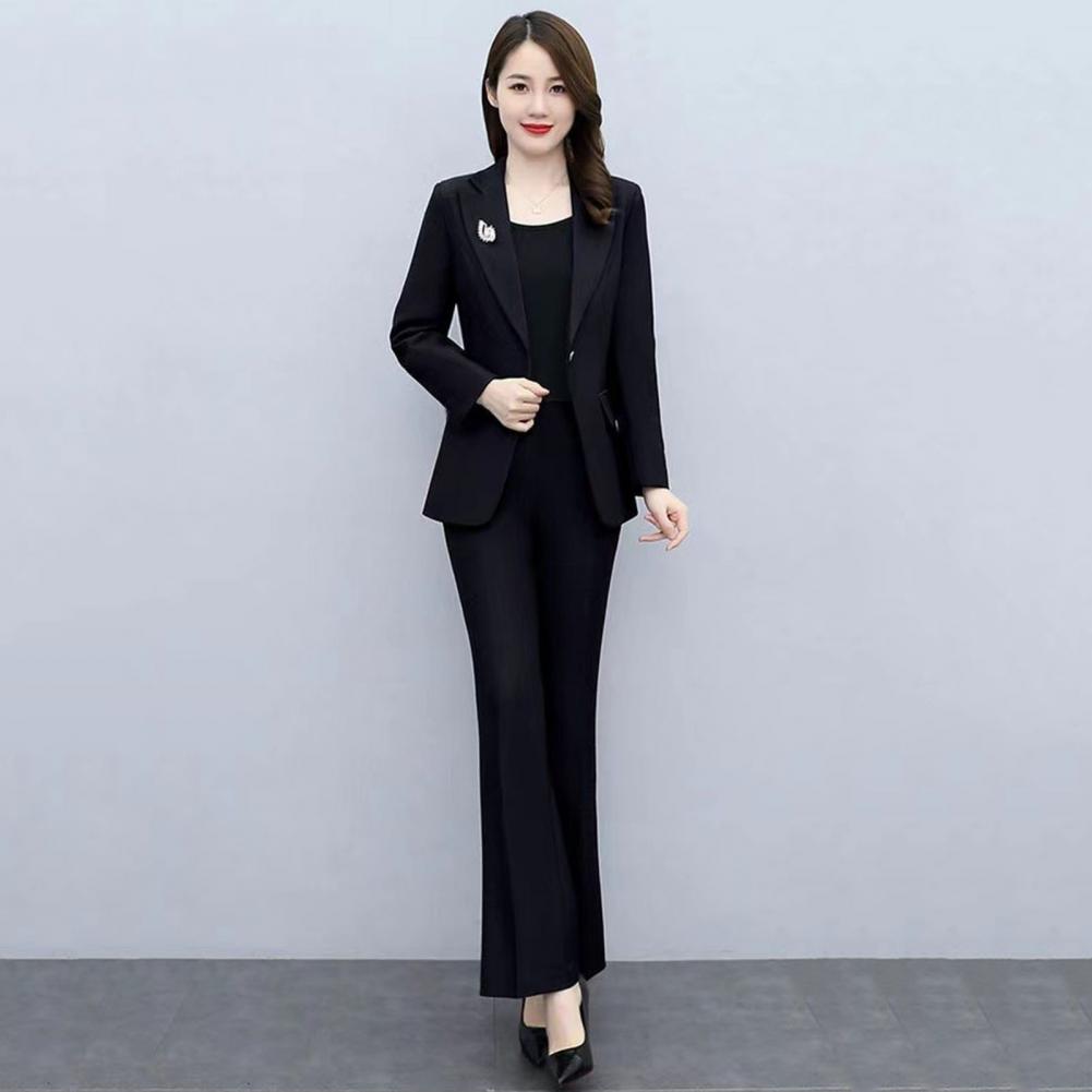 2点セット レディースフォーマルコートパンツセット 襟付き長 - Women'S Formal Wear Jackets のレビューと価格
