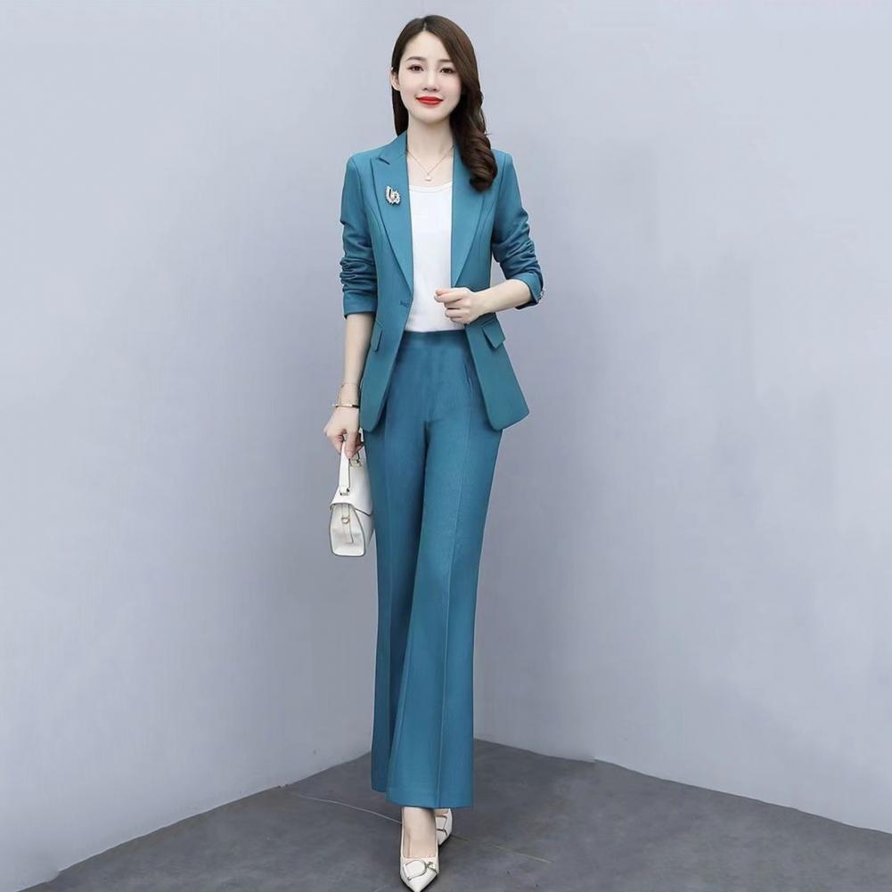 2点セット レディースフォーマルコートパンツセット 襟付き長 - Women'S Formal Wear Jackets のレビューと価格