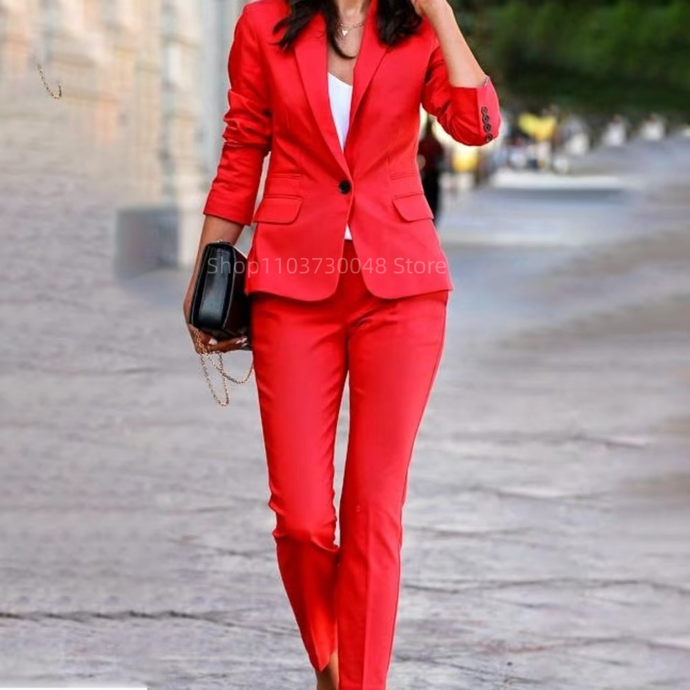ファッションオフィスレディースブレザーとパンツスーツフォーマ - Women'S Formal Wear Jackets のレビューと価格