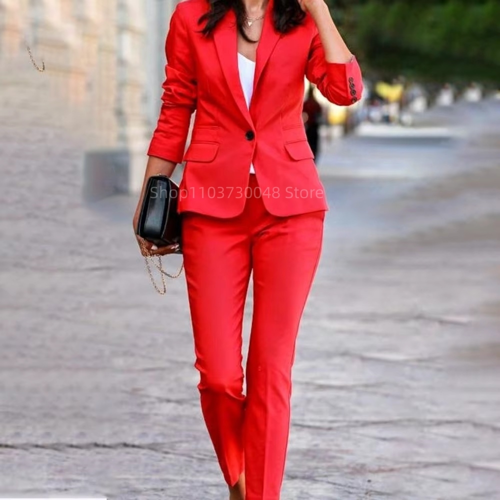 ファッションオフィスレディースブレザーとパンツスーツフォーマ - Women'S Formal Wear Jackets のレビューと価格