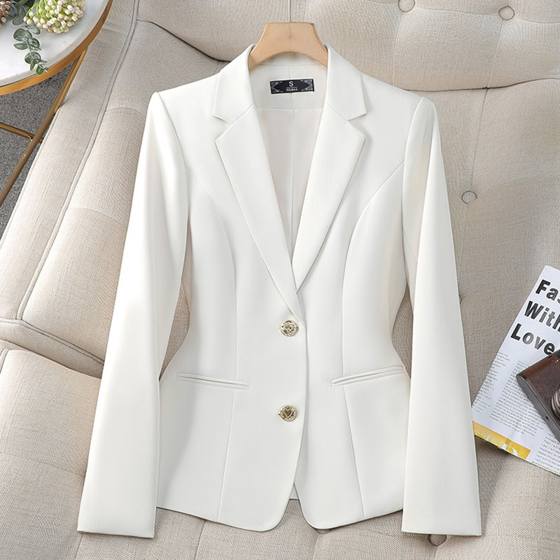 新しいファッション女性フォーマルブレザーレディースシングルブ - Women'S Formal Wear Jackets のレビューと価格